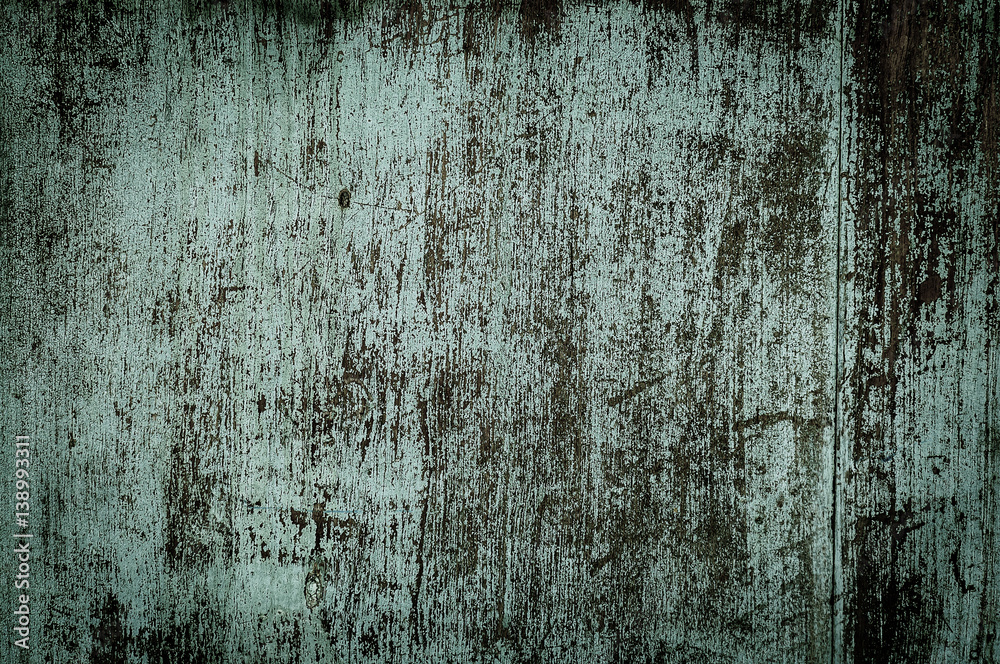 Fototapeta premium Old wooden surface with weathered color for background use