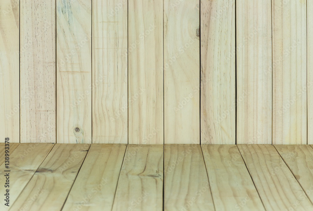 Naklejka premium Old wooden plank texture background