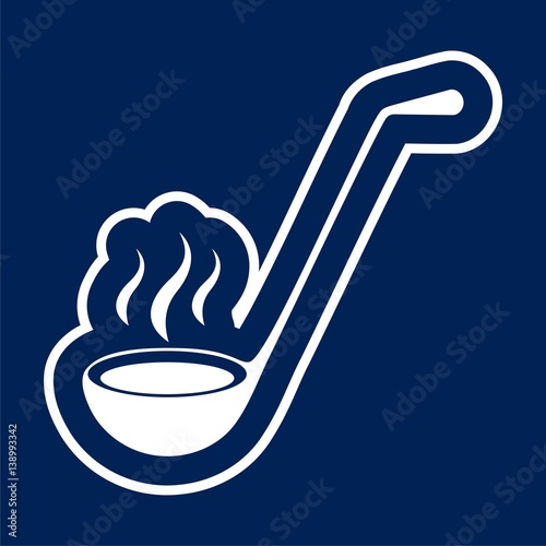 Ladle Icon Flat Graphic Design - Illustration