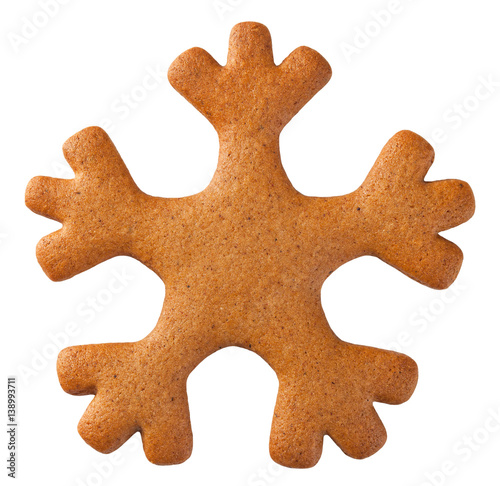 Gingerbread Snowflake Cookie