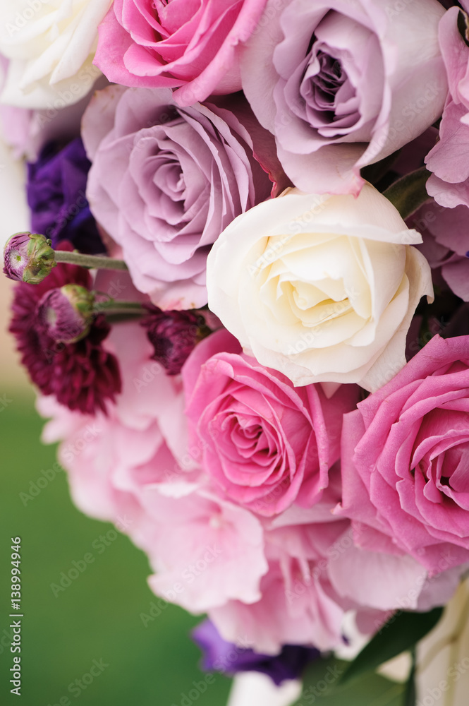 Arch element with flowers for wedding decorations Arch element with flowers for wedding decorations