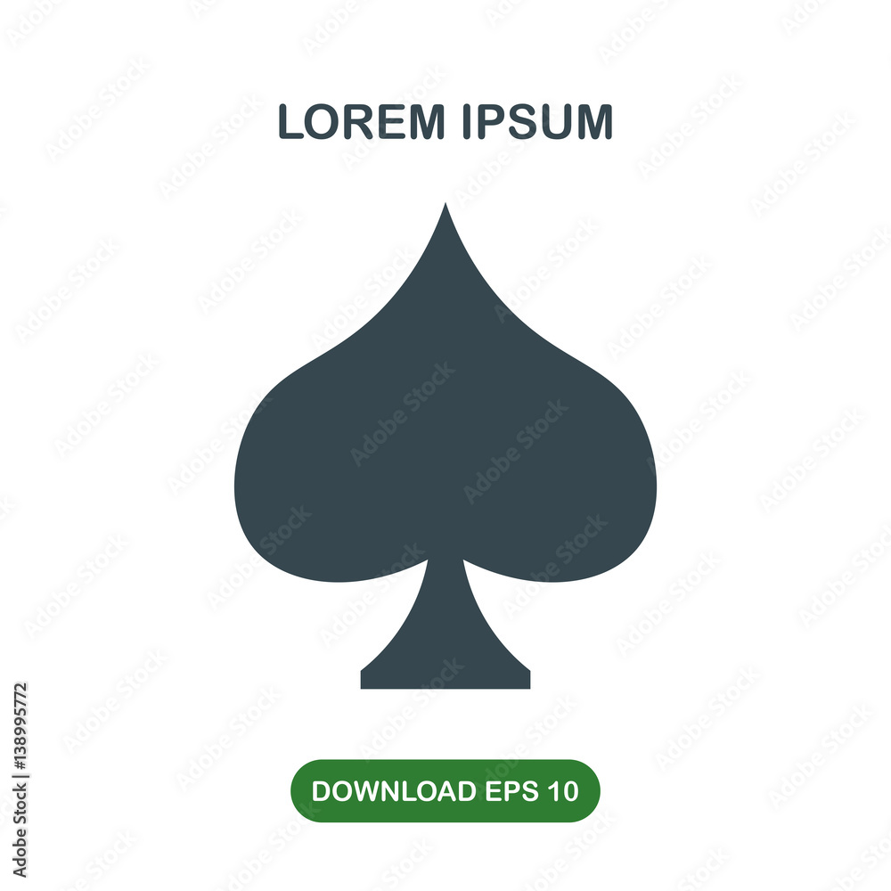 Spades icon vector