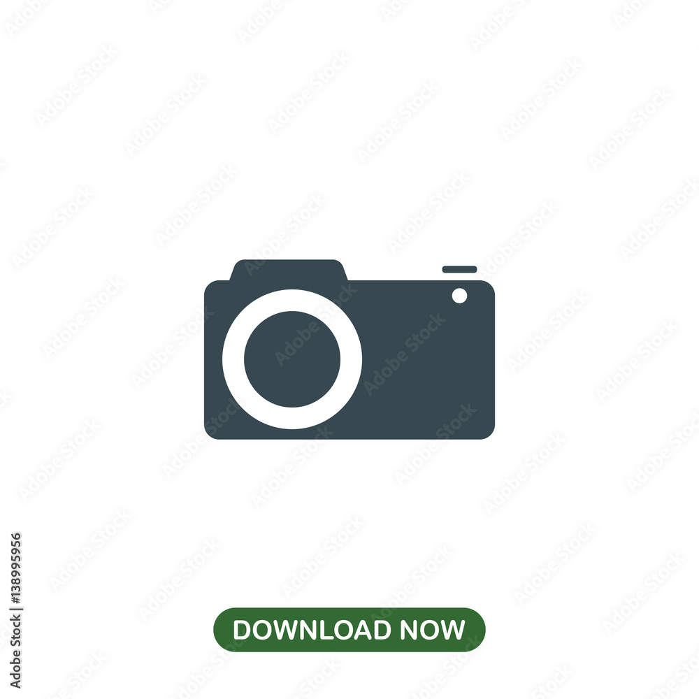 Photo camera icon vector