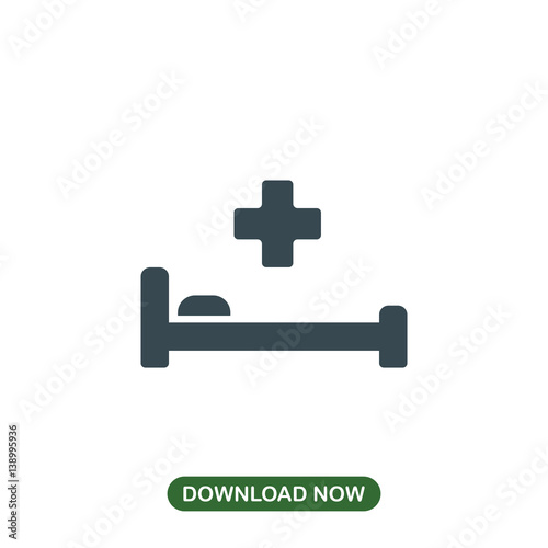 Hospital icon vector