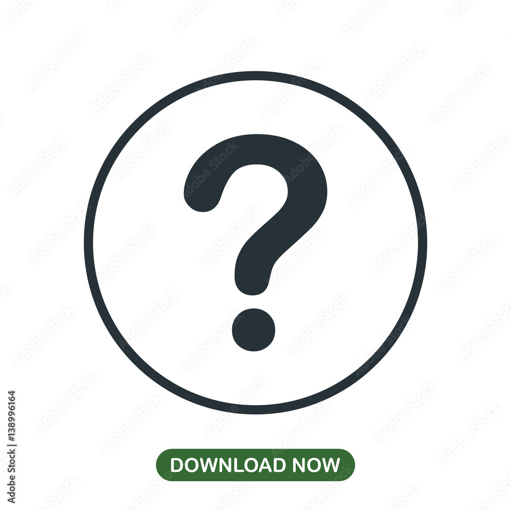 Question mark icon vector Question mark icon vector