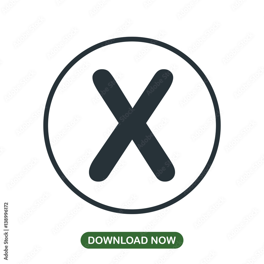 Obraz premium X letter icon vector