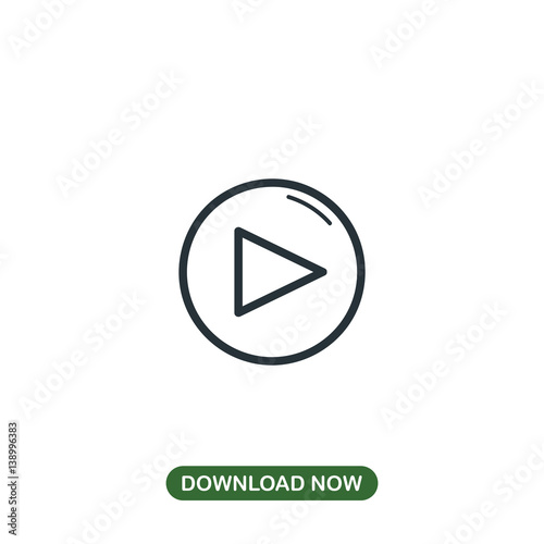 Play button icon vector Free Download Play button icon vector - GFXLoad