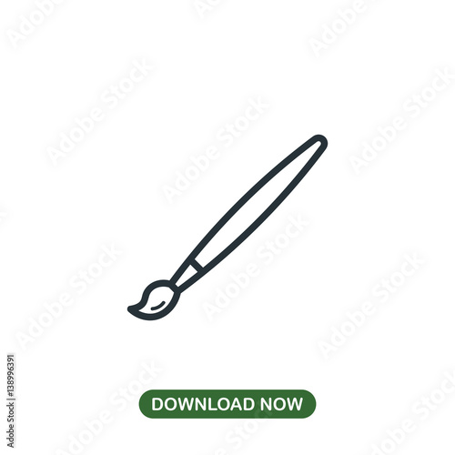 Brush icon vector