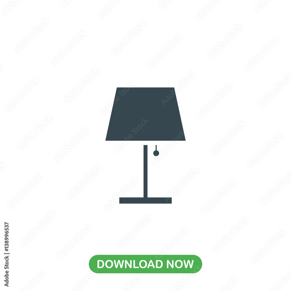Lamp icon vector Lamp icon vector
