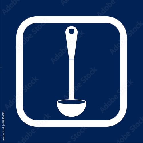 Ladle Icon Flat Graphic Design - Illustration