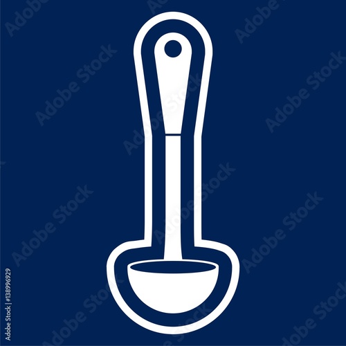Ladle Icon Flat Graphic Design - Illustration