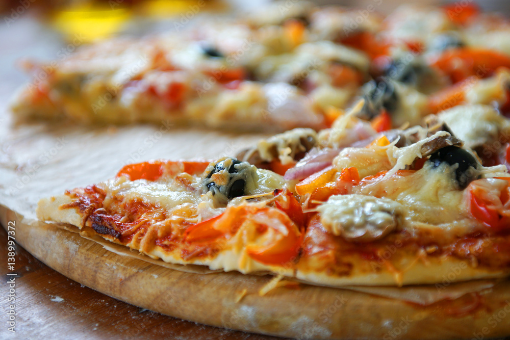 Baked pizza Baked pizza