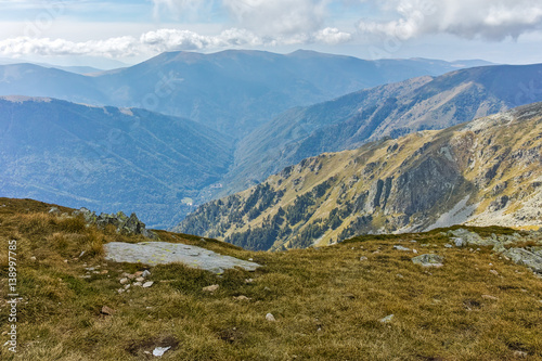 Amazing Panorama from Malyovitsa peak  Rila Mountain  Bulgaria