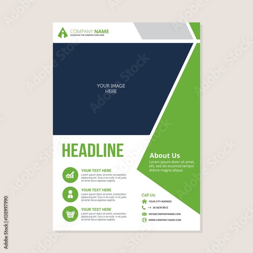 Corporate business annual report brochure flyer design. Leaflet cover presentation. Flier with Abstract geometric background. Modern publication poster magazine, layout template A4 flyer