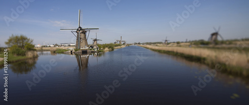 Dutch windmill in Kinderdijk