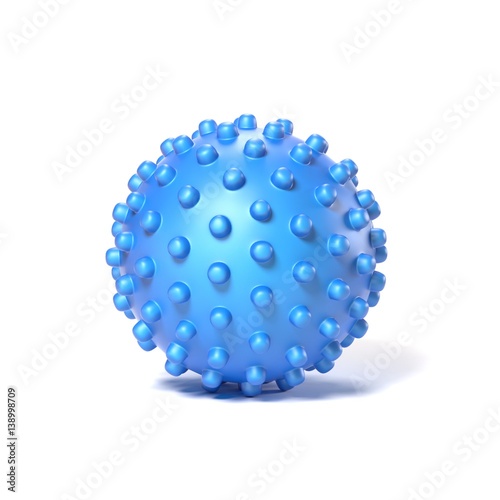 dotted massage ball 3d rendering