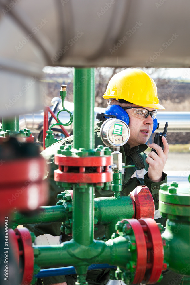 Fototapeta premium The Oilfield Worker
