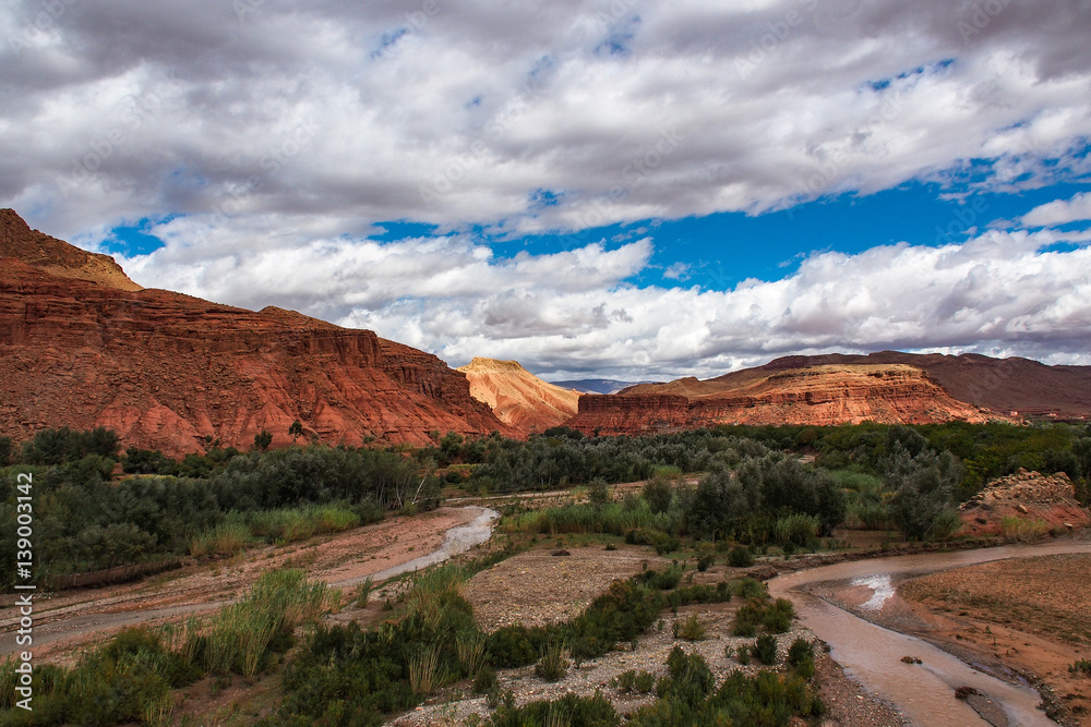 Fototapeta premium Marokko - Vallee des Roses
