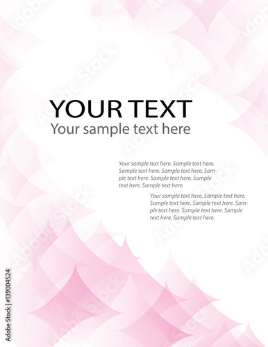 Abstract vector geometric soft pink background