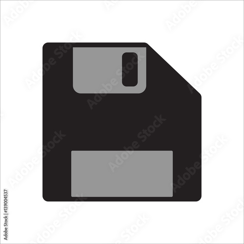 floppy disk icon on white background