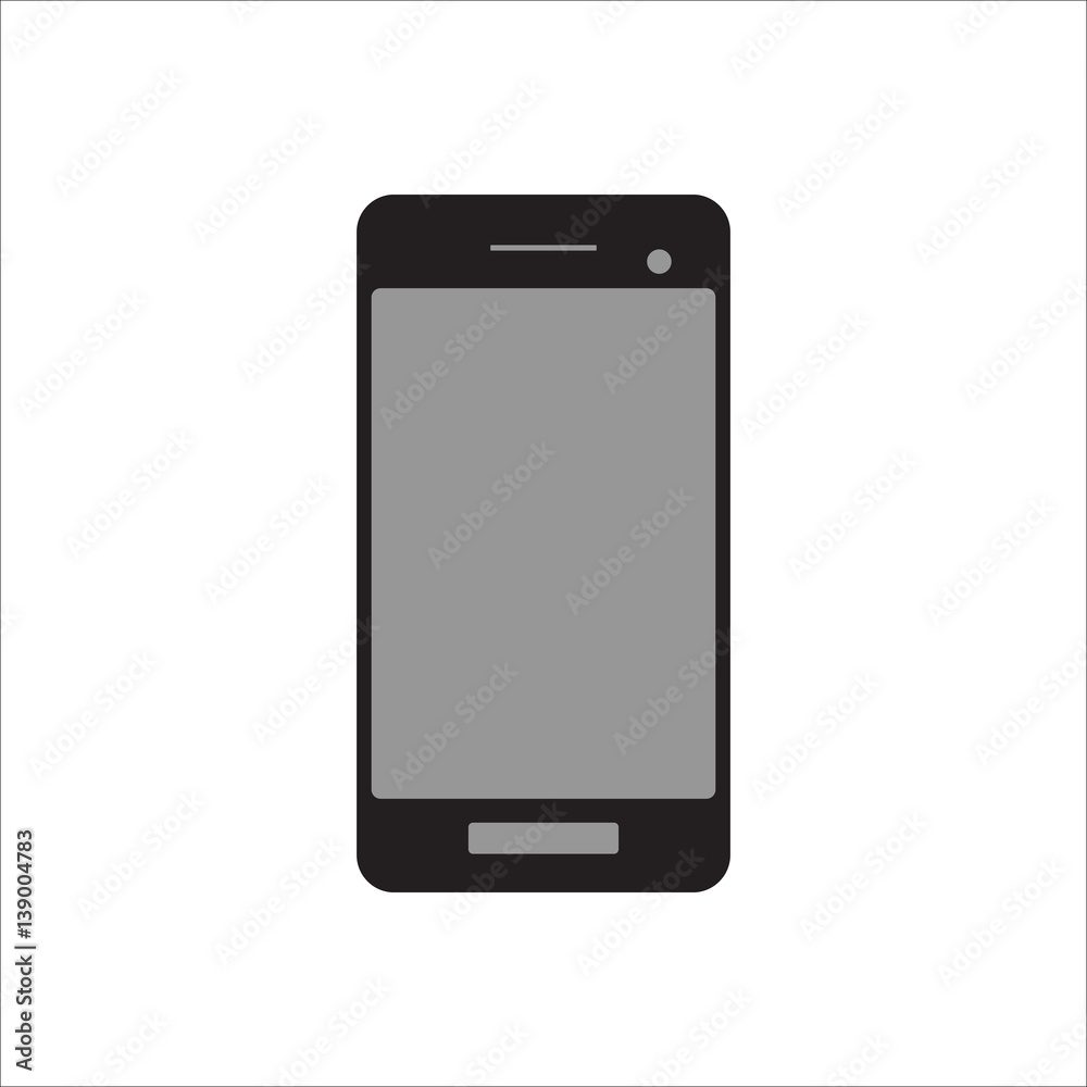 mobile phone icon on white background mobile phone icon on white background