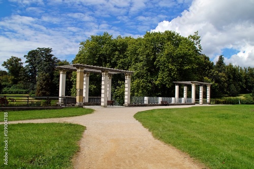 Schlosspark von Putbus mit Resten der ehemaligen Schlossterasse