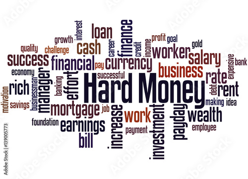 Hard Money, word cloud concept