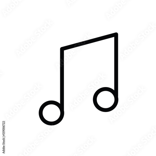 melody icon on white background