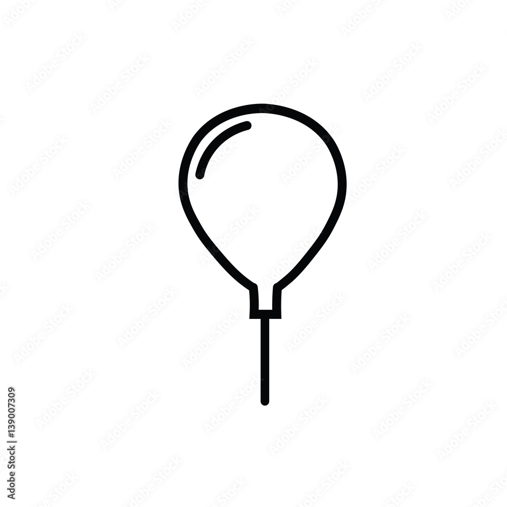 balloon icon on white background balloon icon on white background