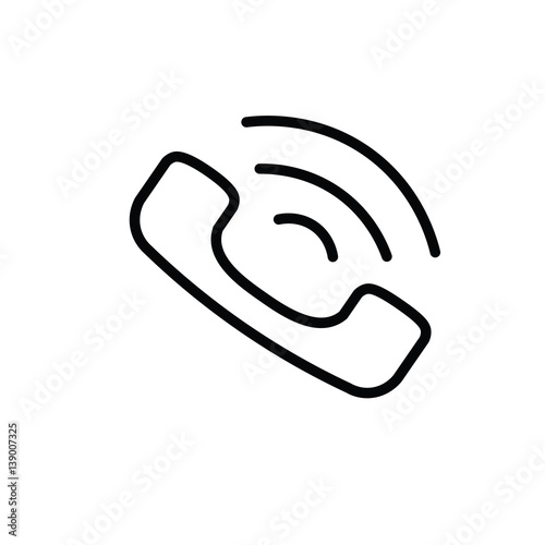 phone icon on white background