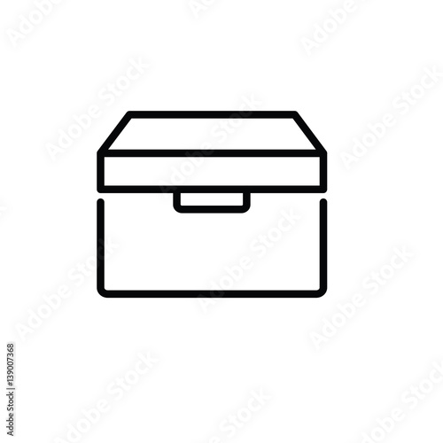 box icon on white background