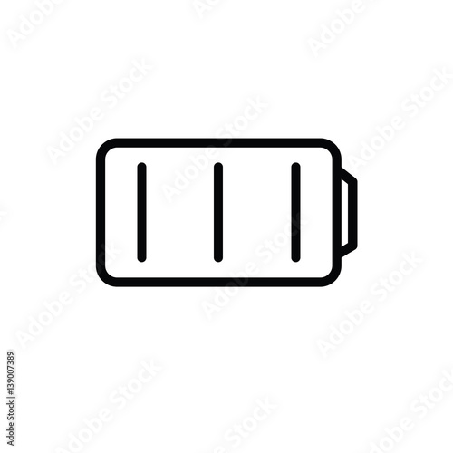 battery icon on white background