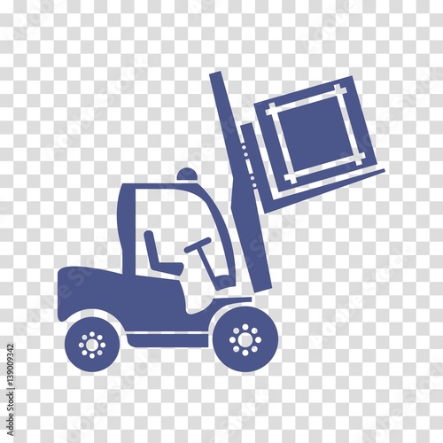wheel forklift icon vector