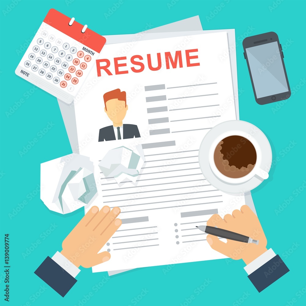 resume writing concept