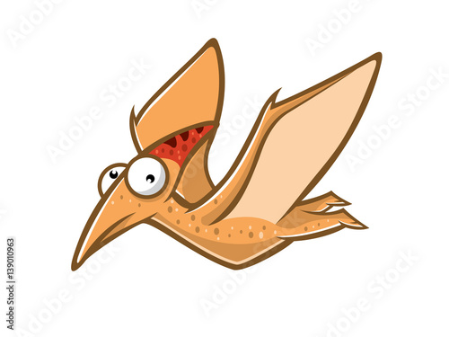 Cartoon Funny Pteranodon (ID: 139010963)