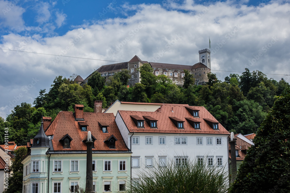 Ljubljana Castle (Ljubljanski grad). Slovenia, Europe.