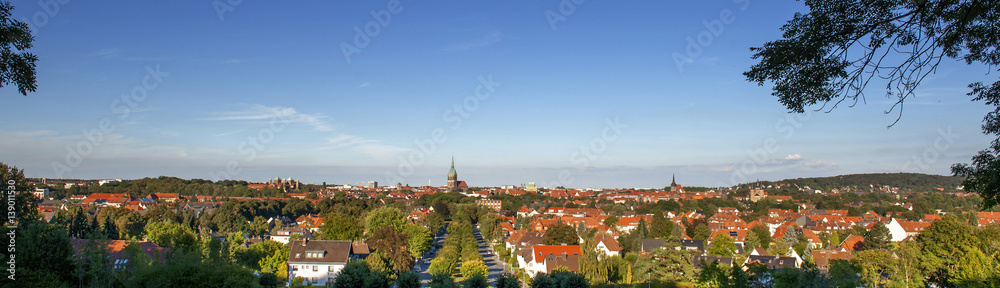 Hildesheim, Panoramablick, 
Ansicht über der Stadt
