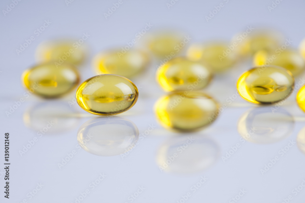 Medicine and healthy, Close up of capsules background Medicine and healthy, Close up of capsules background