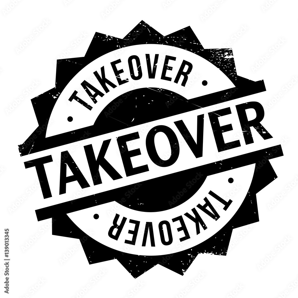Takeover rubber stamp. Grunge design with dust scratches. Effects can be easily removed for a clean, crisp look. Color is easily changed. Takeover rubber stamp. Grunge design with dust scratches. Effects can be easily removed for a clean, crisp look. Color is easily changed.