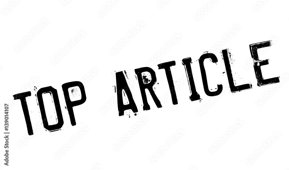 Top Article rubber stamp. Grunge design with dust scratches. Effects can be easily removed for a clean, crisp look. Color is easily changed. Top Article rubber stamp. Grunge design with dust scratches. Effects can be easily removed for a clean, crisp look. Color is easily changed.