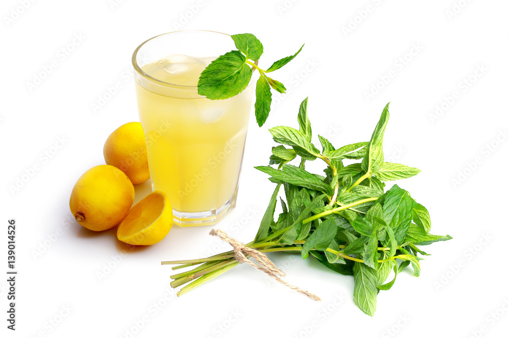 Fototapeta premium mint and lemon