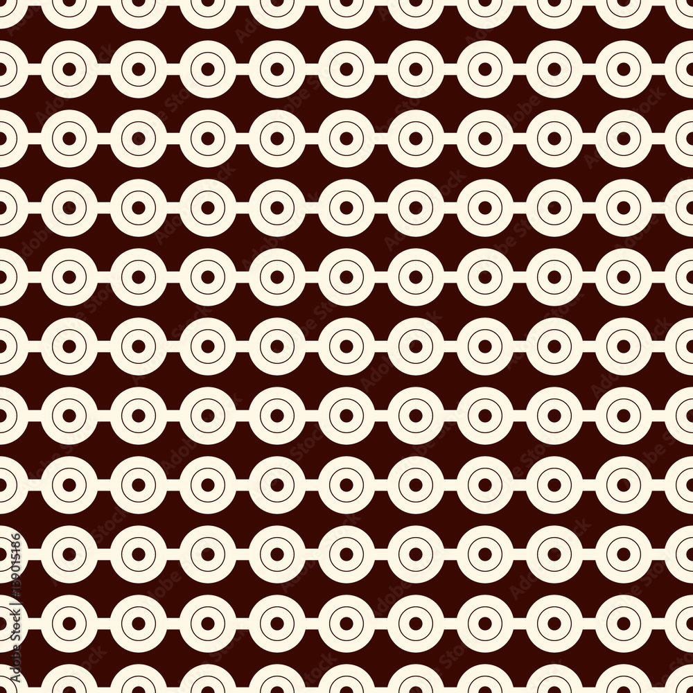 Outline seamless pattern with horizontal lines and circles. Strings of beads motif. Minimalist geometric background. Outline seamless pattern with horizontal lines and circles. Strings of beads motif. Minimalist geometric background.