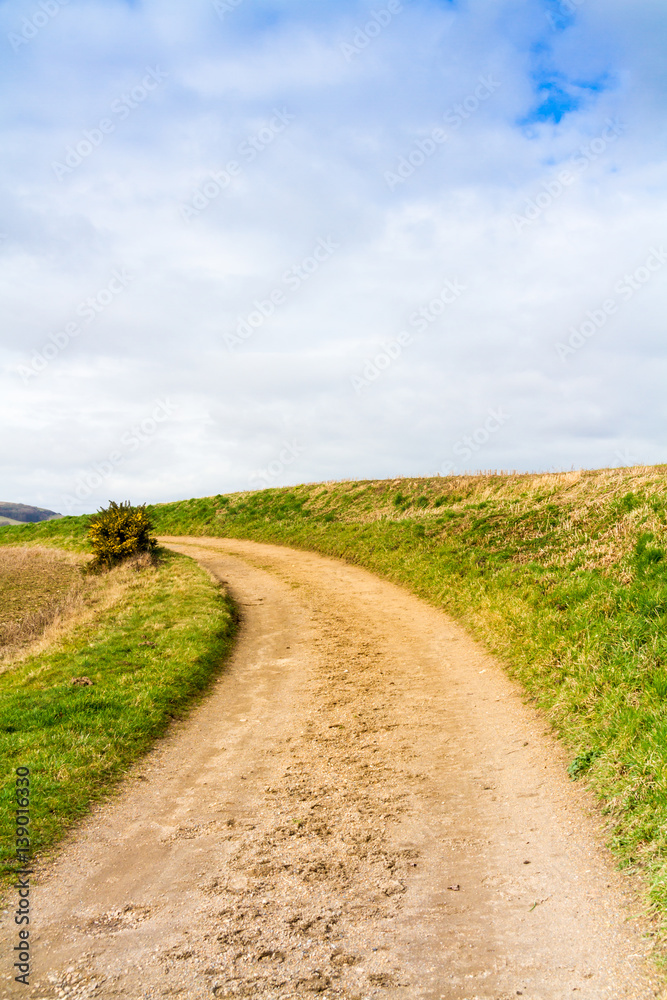 Pathway through Countryside, Isle of Wight