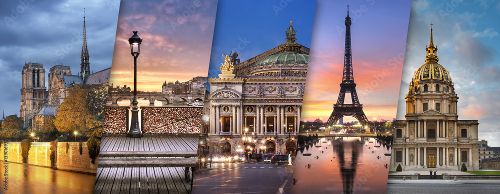 Naklejka premium Miasto Paryż Francja