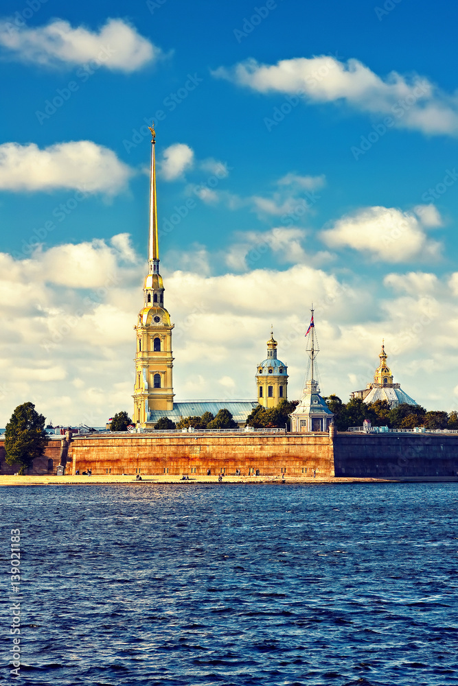 The Peter and Paul Fortress in St. Petersburg, Russia The Peter and Paul Fortress in St. Petersburg, Russia