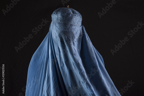 A woman with burqa