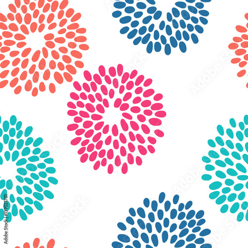 cute colorful seamless floral pattern