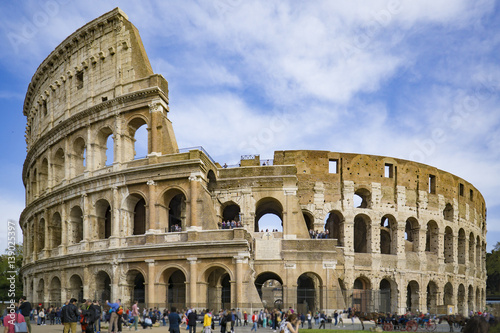 Fotografia Colosseum in Rome, Italy,selective focus.