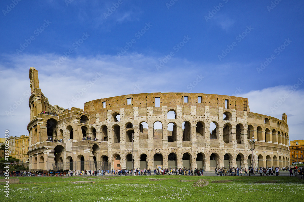 Colosseum in Rome, Italy,selective focus.