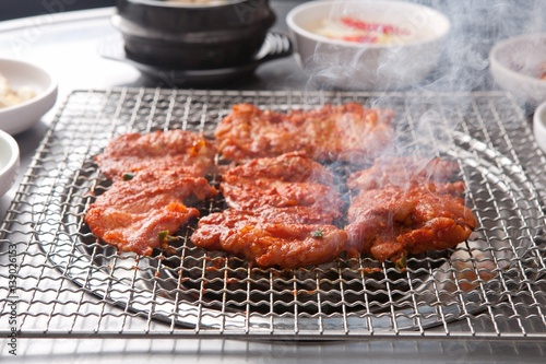 dakgalbi is korean style spicy Stir-fried Chicken